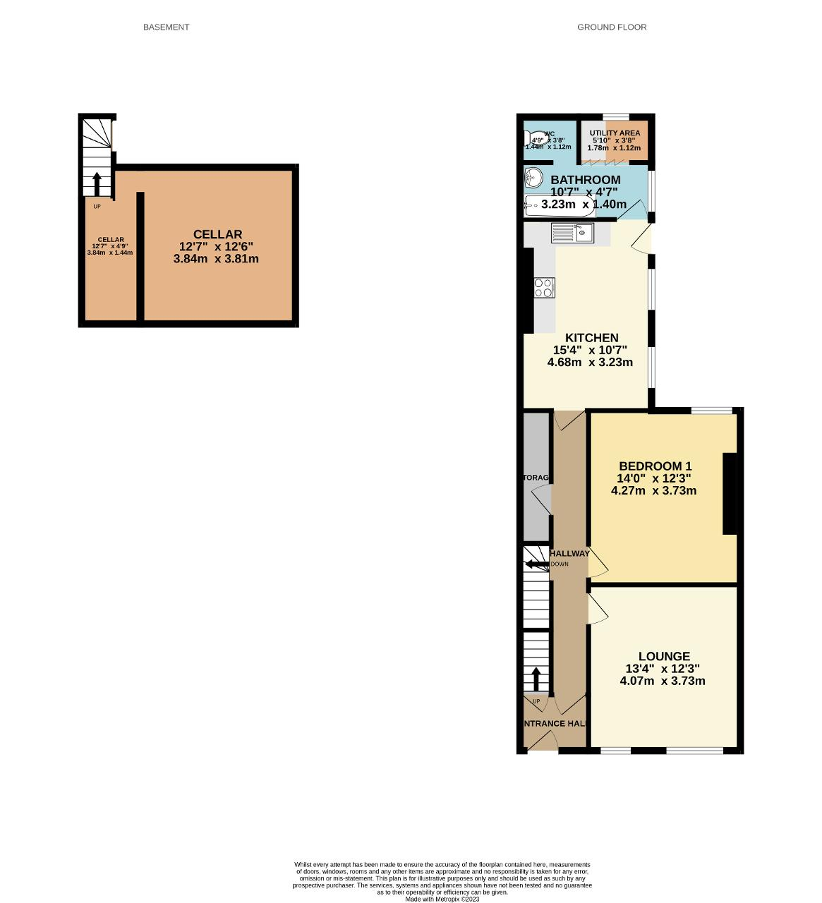 Floorplan - Ground Floor flat